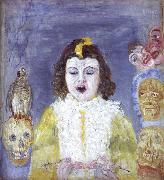 James Ensor The Girl with Masks Spain oil painting artist